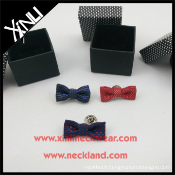 China Bow Tie Lapel Pin Manufacturers with Gift Box Mini Bow Tie for Decoration